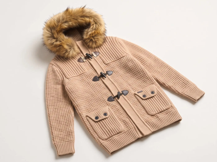 Giacchetto Bark Camel con Pelliccia | Uomo Donna
