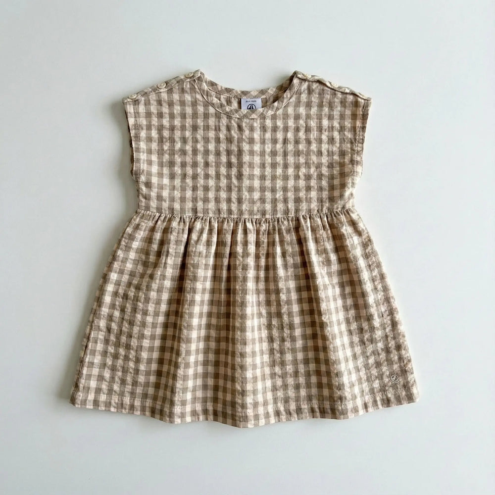 ABITO A MANICA CORTA IN SEERSUCKER BEBÈ PETIT BATEAU Petit Bateau