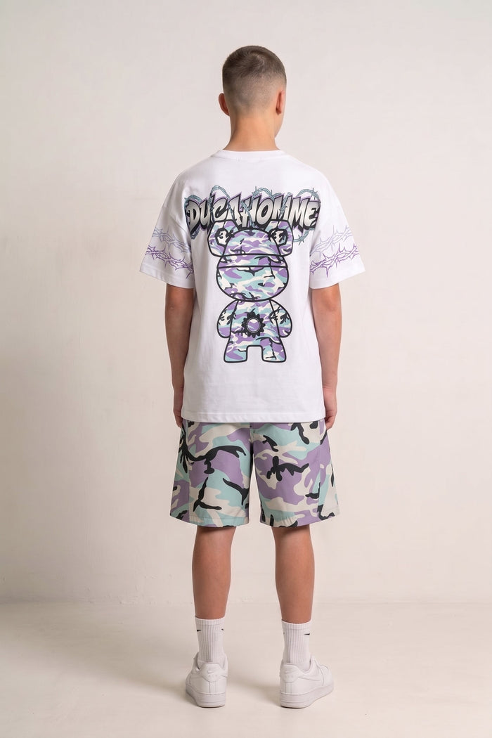 T Shirt Duca Homme Bambino Stampa Teddy Duca Homme