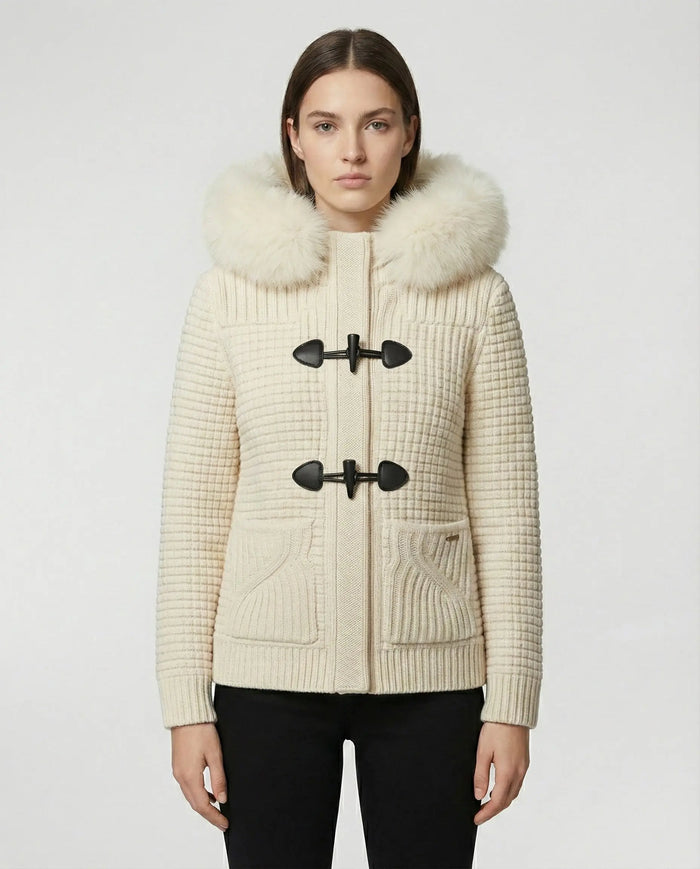 Bark Bianco Donna con Pelliccia | Modello Corto Bark