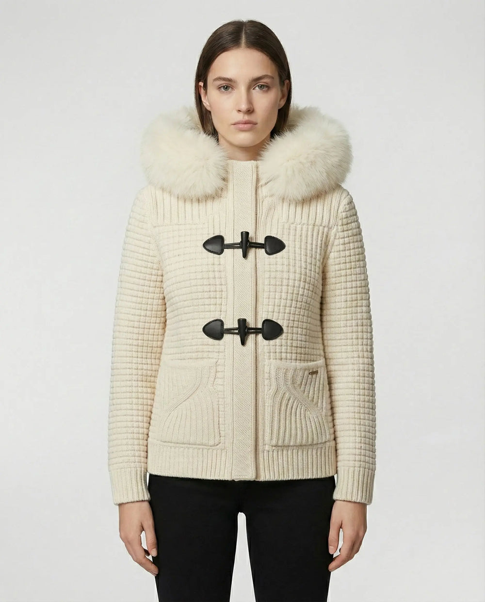 Bark Bianco Donna con Pelliccia | Modello Corto Bark