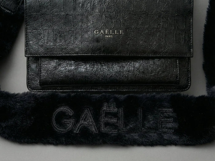 Borsa Nera con Pelliccia Gaelle Paris Donna Gaelle Paris