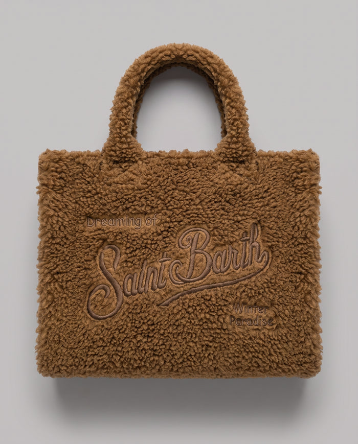Borsa Vanity Mini Saint Barth Kids in teddy – fronte