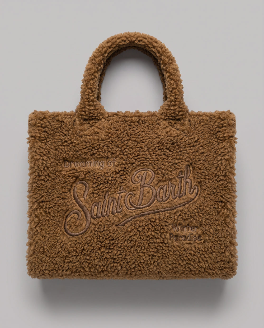 Borsa Vanity Mini Saint Barth Kids in teddy – fronte