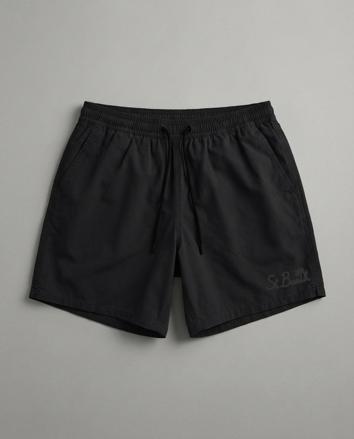 Costume Nero Mc2 Saint Barth | Logo Mc2 Saint Barth