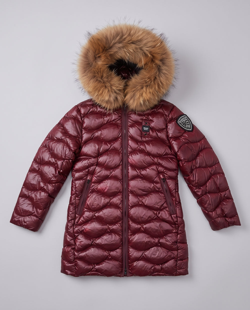Cappotto Blauer Kids bordeaux da bambina 8 anni – fronte