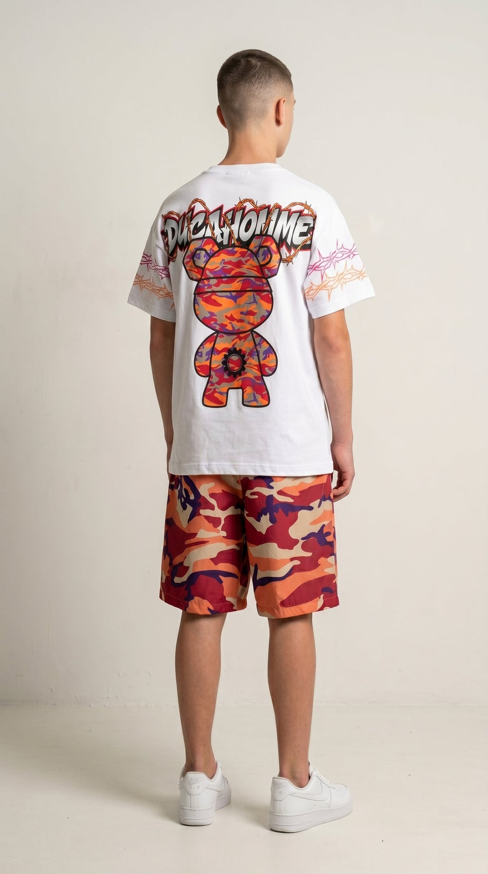 T Shirt Duca Homme Bambino Stampa Teddy Duca Homme
