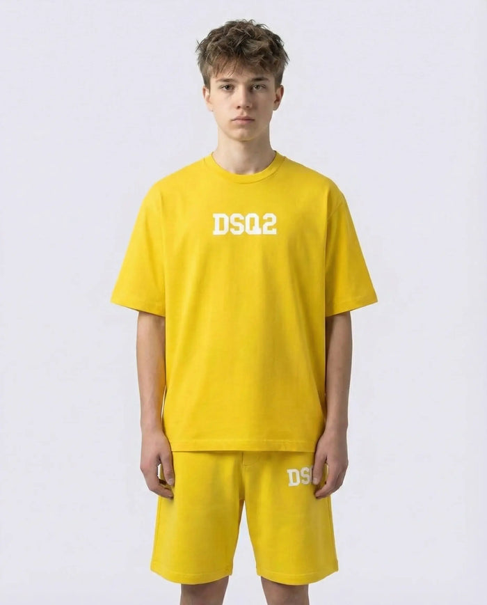 Pantaloncini Dsquared2 | Modello Unisex | Logo DSQ2 | Giallo Dsquared2