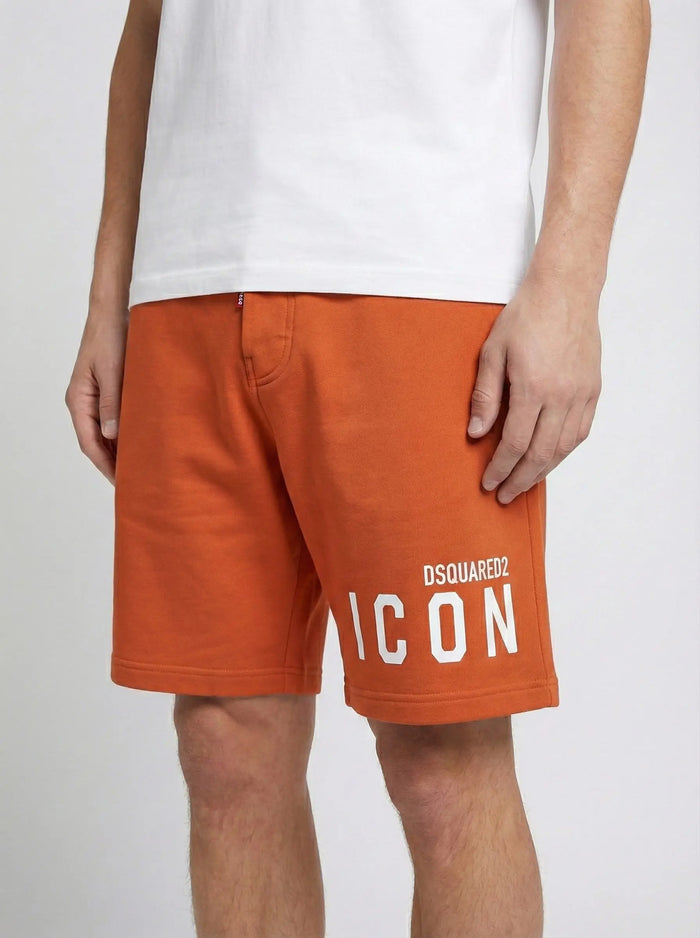 Pantaloncini Dsquared2 | Bermuda Unisex | Logo Icon | Arancio Dsquared2