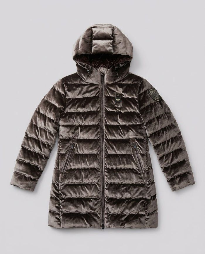 Cappotto Blauer Kids tortora da bambina 8 anni – fronte