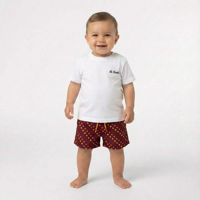Costume Saint Barth Bambino | Modello Boxer | AS Roma | Mc2 Outlet Mc2 Saint Barth Neonato