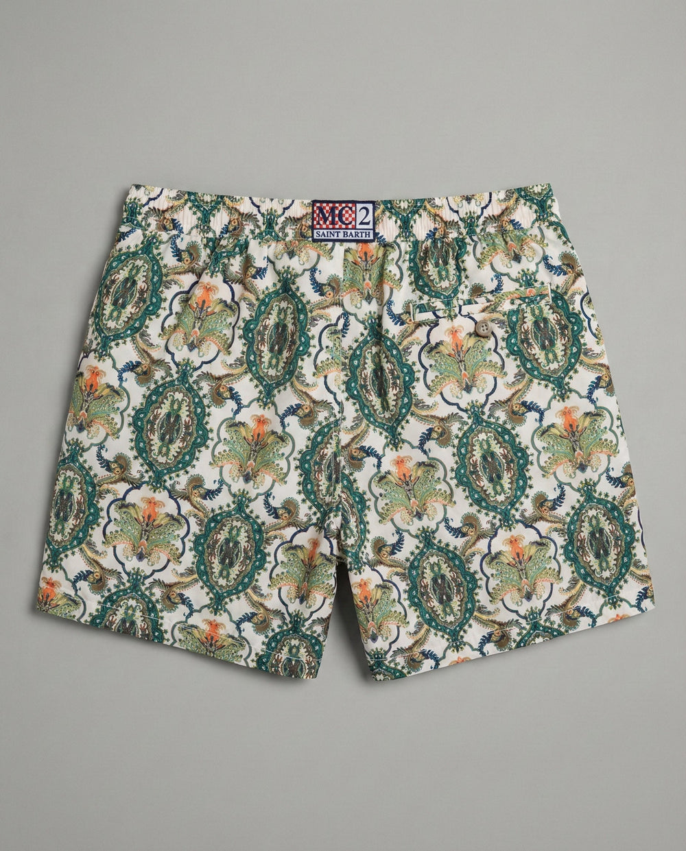 Costume Avorio Uomo Mc2 Saint Barth | Stampa Geometrica Mc2 Saint Barth