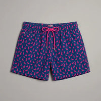 Costume Uomo Blu MC2 Saint Barth | Stampa Coniglietti Fucsia Mc2 Saint Barth