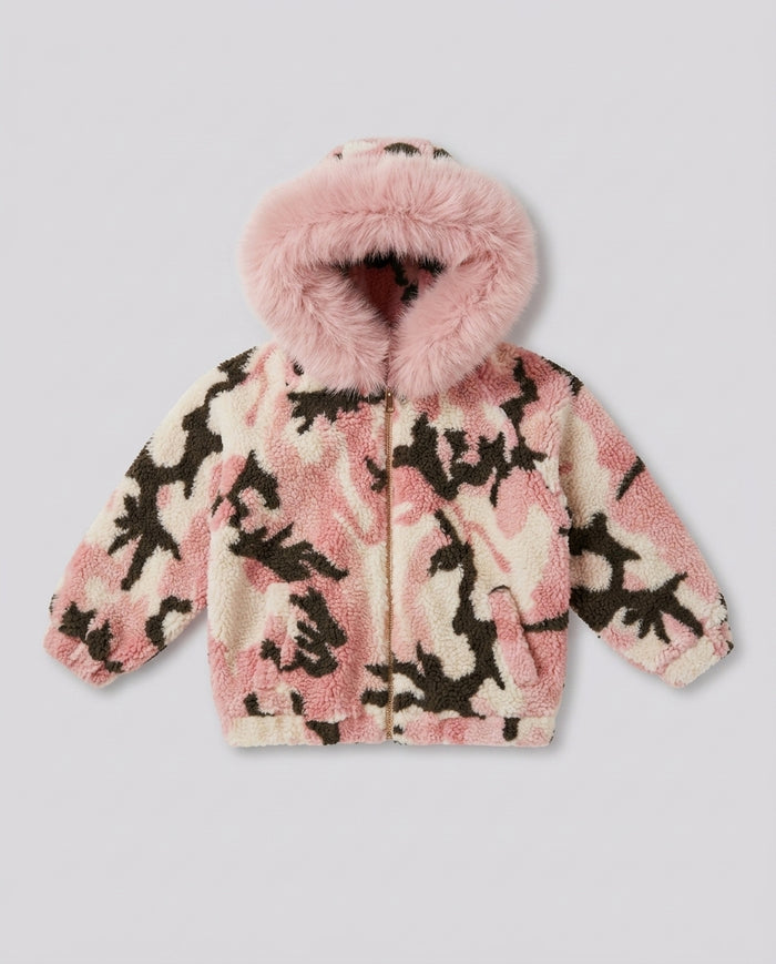 Giacca Teddy Saint Barth Kids Camouflage – fronte
