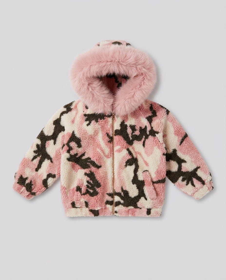 Giacca Teddy Saint Barth Kids Camouflage – fronte