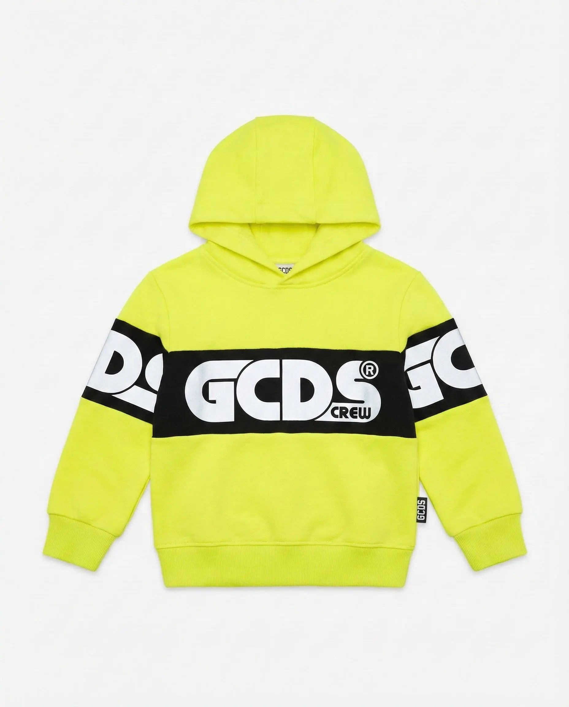 Felpa GCDS | Giallo Fluo con Logo | Outlet GCDS