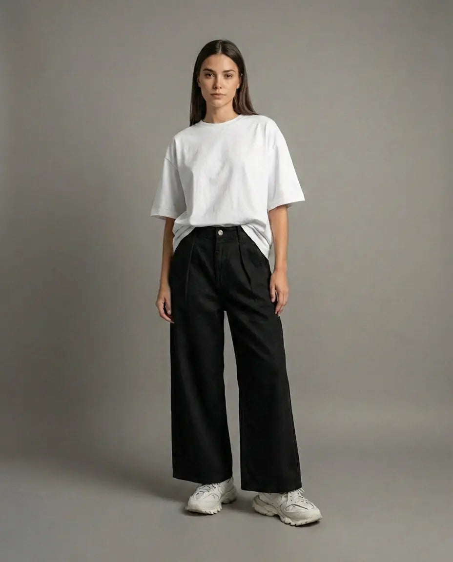 Jeans Denim Baggy Fit Donna | Mar de Margaritas Hype Outlet