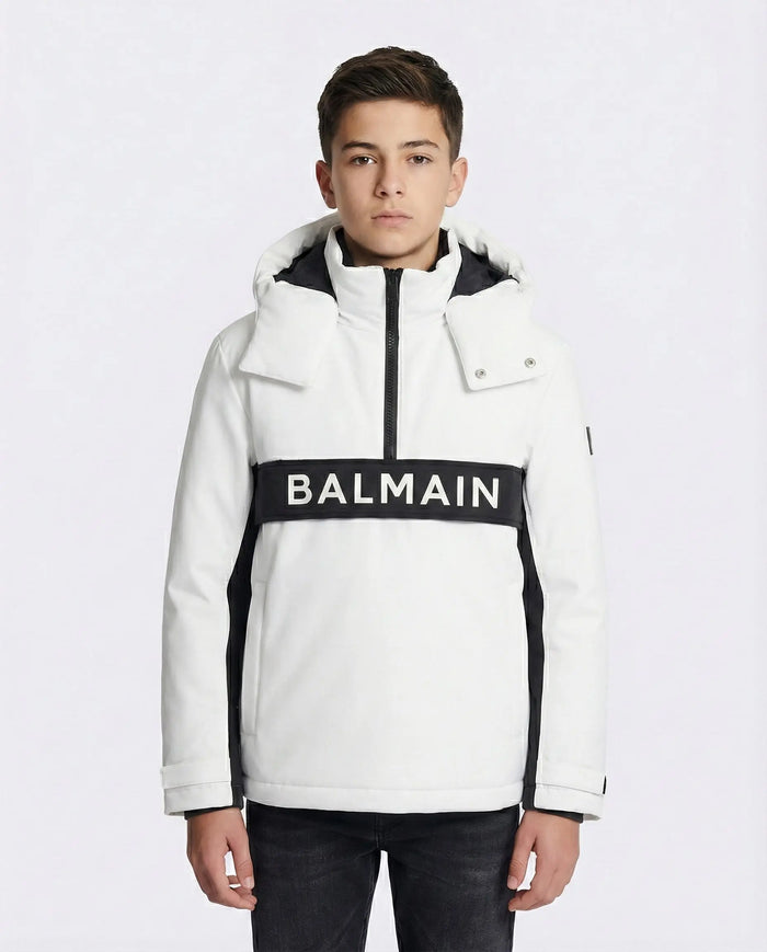 Balmain | Giacca da Sci | Modello Oversize con Logo | Bianco Balmain