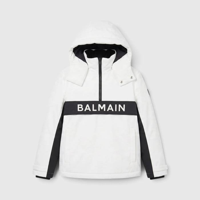 Balmain | Giacca da Sci | Modello Oversize con Logo | Bianco Balmain