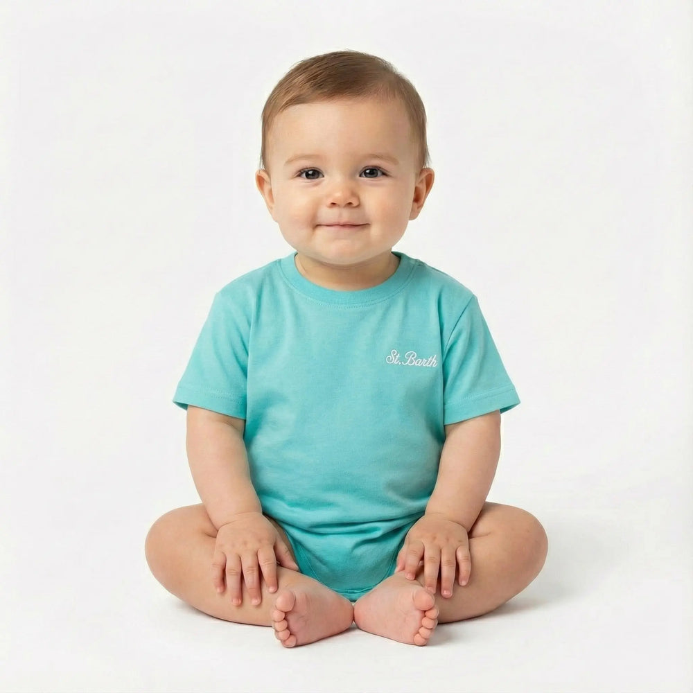 T Shirt Saint Barth Bambino | Logo | Mc2 Outlet Mc2 Saint Barth Neonato