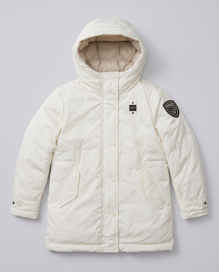 Parka Blauer Kids avorio da bambina 8 anni – fronte
