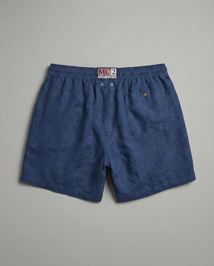 Costume Blu Navy Mc2 Saint Barth | Lino Mc2 Saint Barth