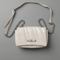 Borsa a Spalla Bianca Trapuntata Gaelle Paris Donna Gaelle Paris