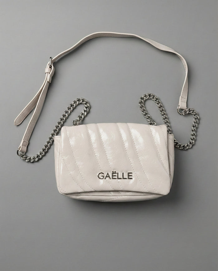 Borsa a Spalla Bianca Trapuntata Gaelle Paris Donna Gaelle Paris
