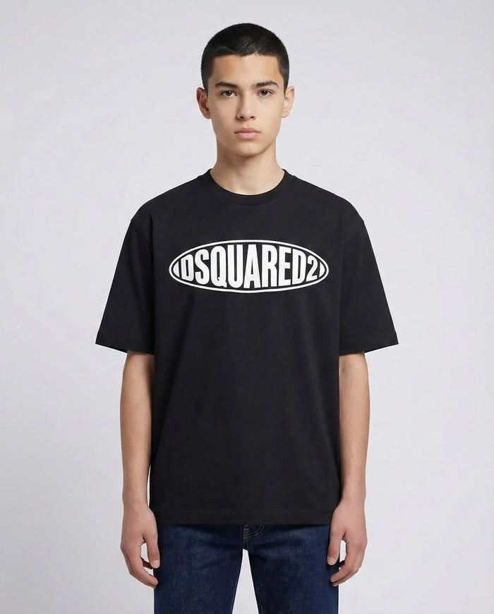 T Shirt Dsquared2 | Logo Cerchio | Nero Dsquared2