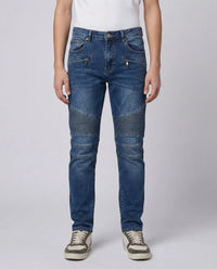 Jeans Biker con Zip Balmain Balmain