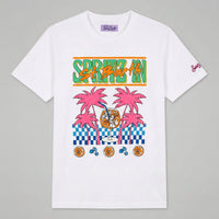 T Shirt Donna Bianca Spritz | MC2 Saint Barth Mc2 Saint Barth