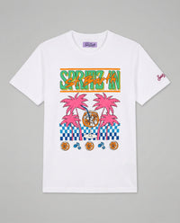 T Shirt Donna Bianca Spritz | MC2 Saint Barth Mc2 Saint Barth