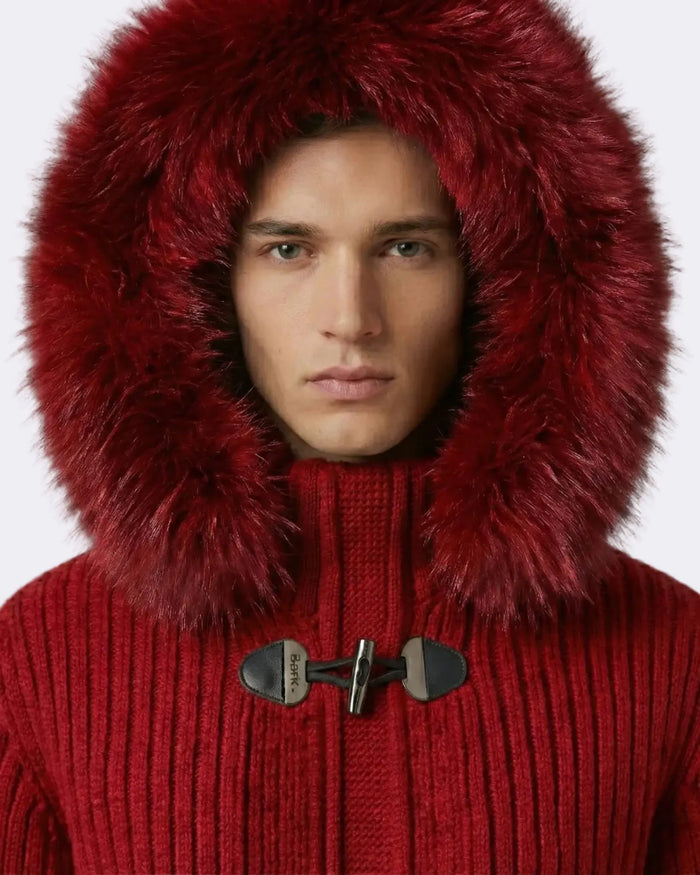 Bark Rosso con Pelliccia | Giubbotto Unisex | Uomo Donna Bark