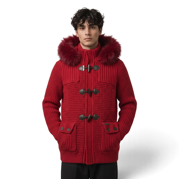 Giacchetto Bark Rosso con Pelliccia | Uomo Donna