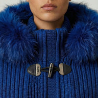 Bark Blu Elettrico con Pelliccia | Giubbotto Unisex | Uomo Donna Bark