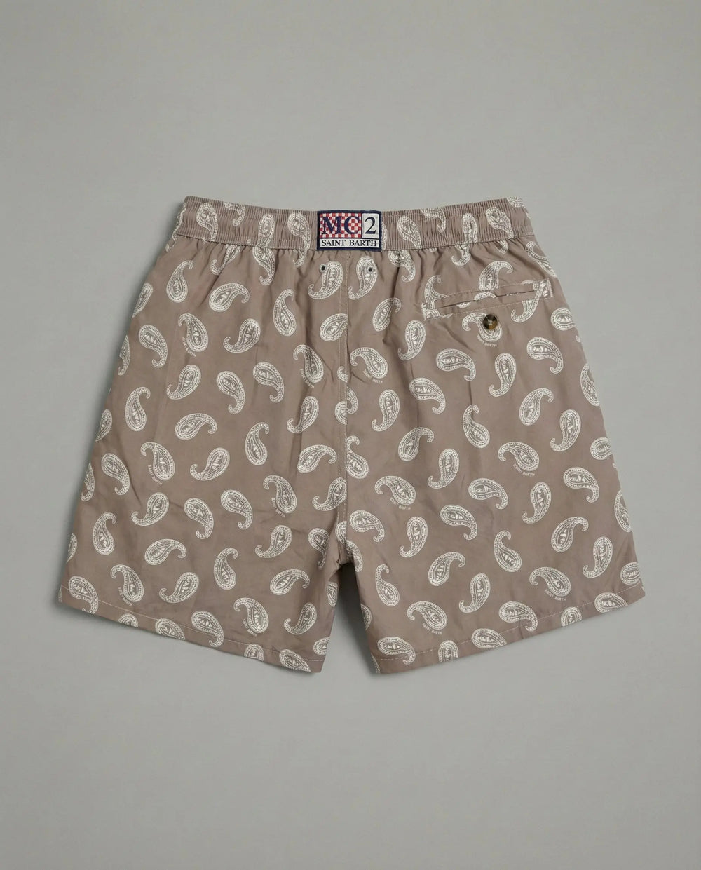 Costume Uomo Beige MC2 Saint Barth | Stampa Paisley Mc2 Saint Barth