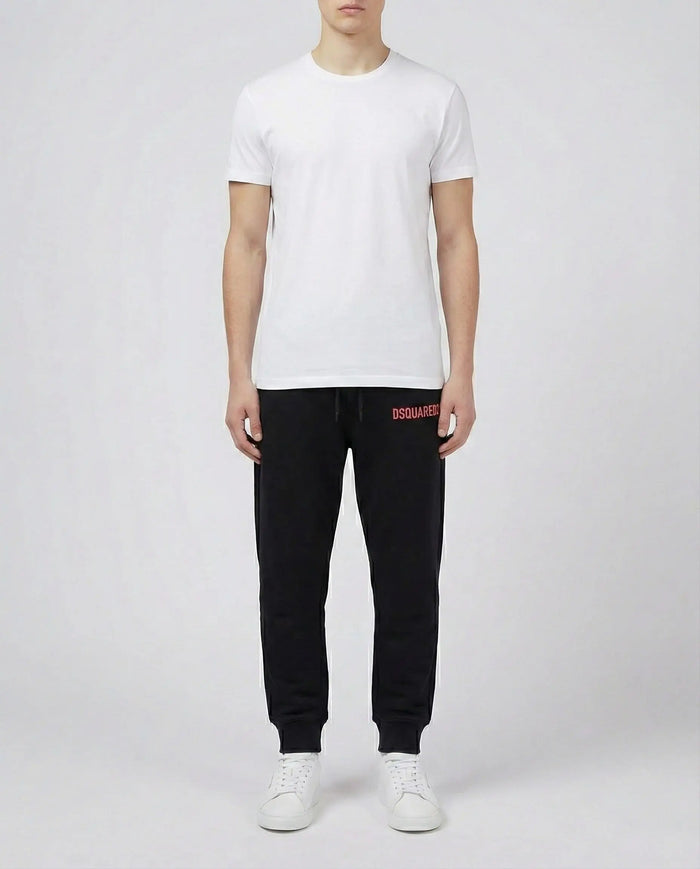 Pantaloni Dsquared2 | Logo DSQ2 | Nero | Outlet Dsquared2