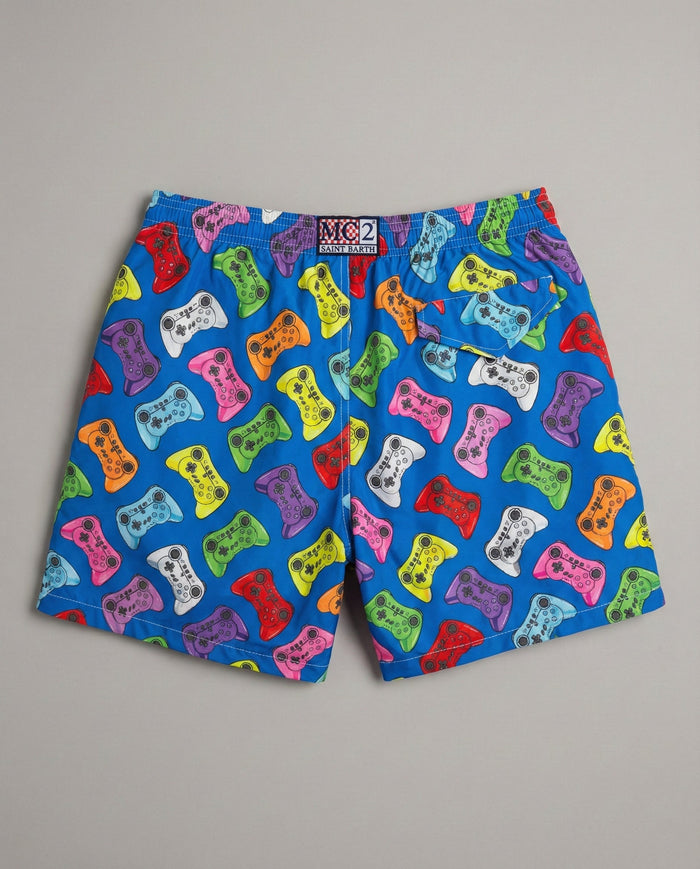 Costume Blu Uomo Mc2 Saint Barth | Stampa Gamer Mc2 Saint Barth