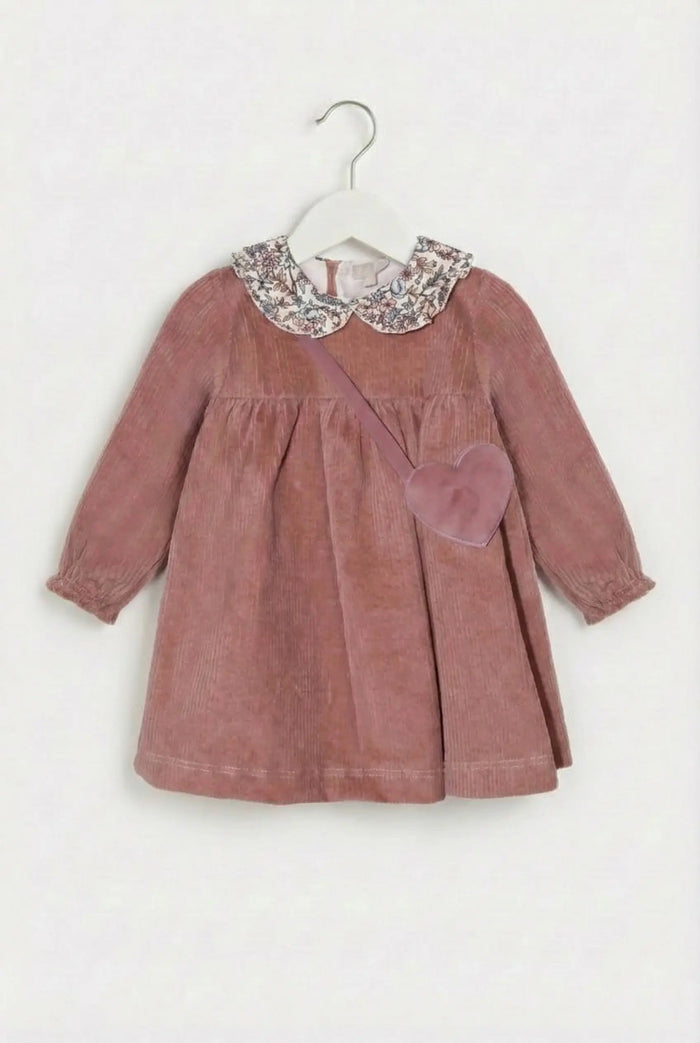 VESTITO NEONATA IN VELLUTO LALALU' Lalalu