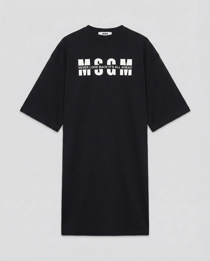 Abito Msgm Donna | Logo Msgm Frontale | Nero | Outlet MSGM