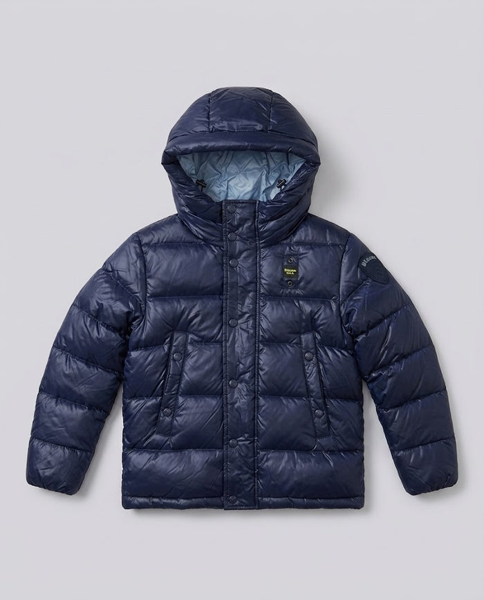 Piumino Blauer Kids navy da bambino 8 anni – fronte