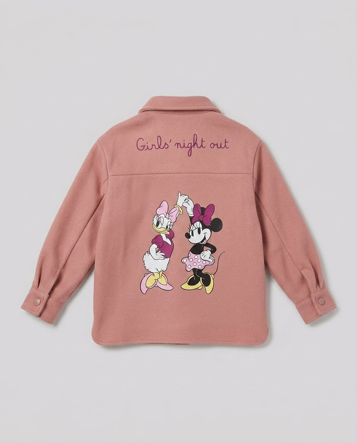Overshirt in Feltro Saint Barth Kids Daisy e Minnie – fronte