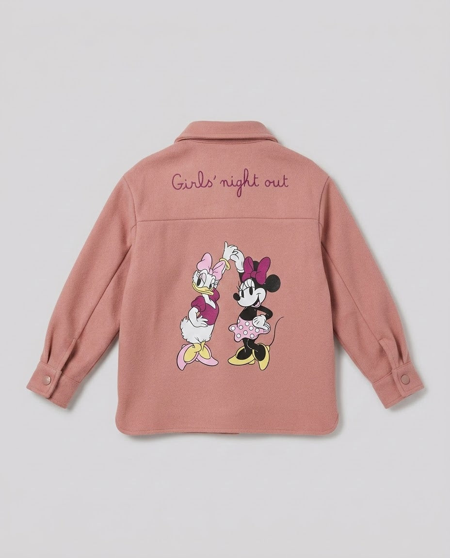 Overshirt in Feltro Saint Barth Kids Daisy e Minnie – fronte
