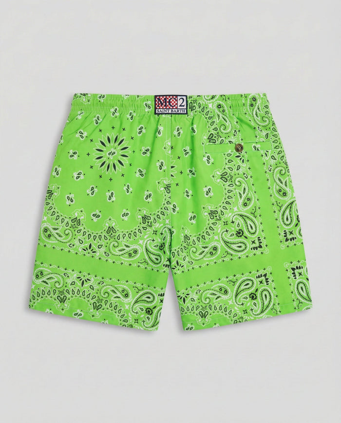 Costume Uomo Mc2 Saint Barth | Bandana Verde Mc2 Saint Barth