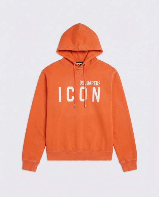 Felpa Dsquared2 Icon | Cappuccio | Arancio Dsquared2