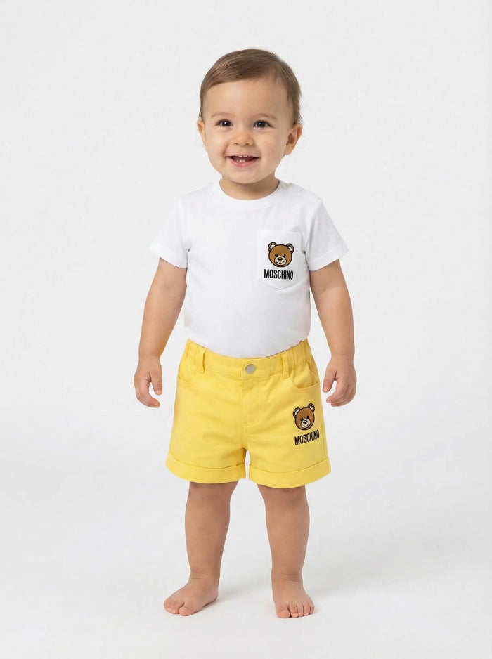 Moschino Bambino Neonato | Completo T Shirt e Pantaloncini | Moschino Kids Outlet Moschino Kids Neonato