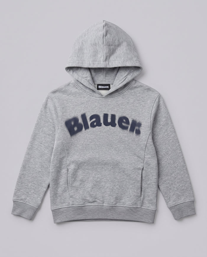 Felpa Blauer Kids grigia con logo da bambino 8 anni – fronte