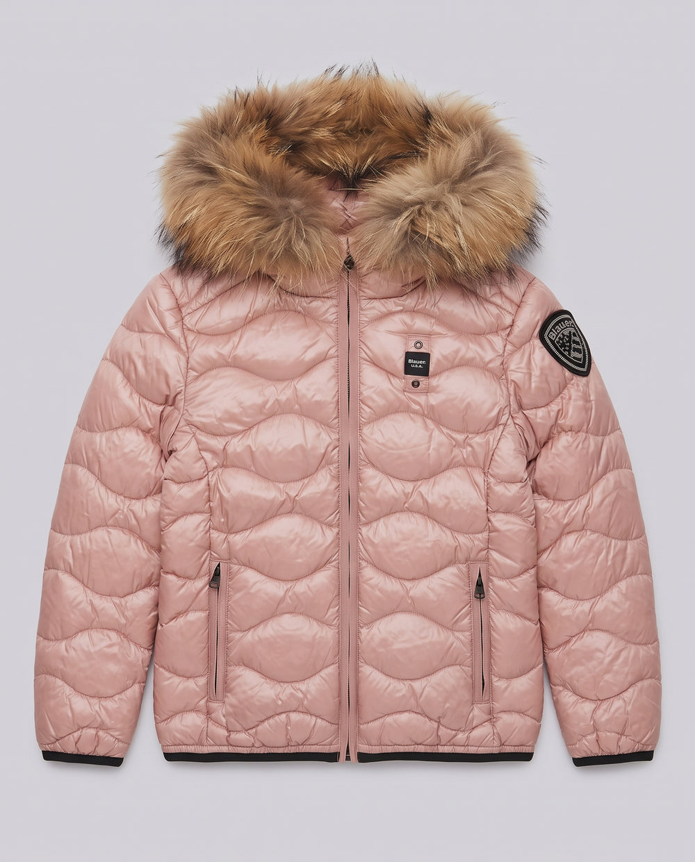 Piumino Blauer Kids rosa da bambina 8 anni – fronte