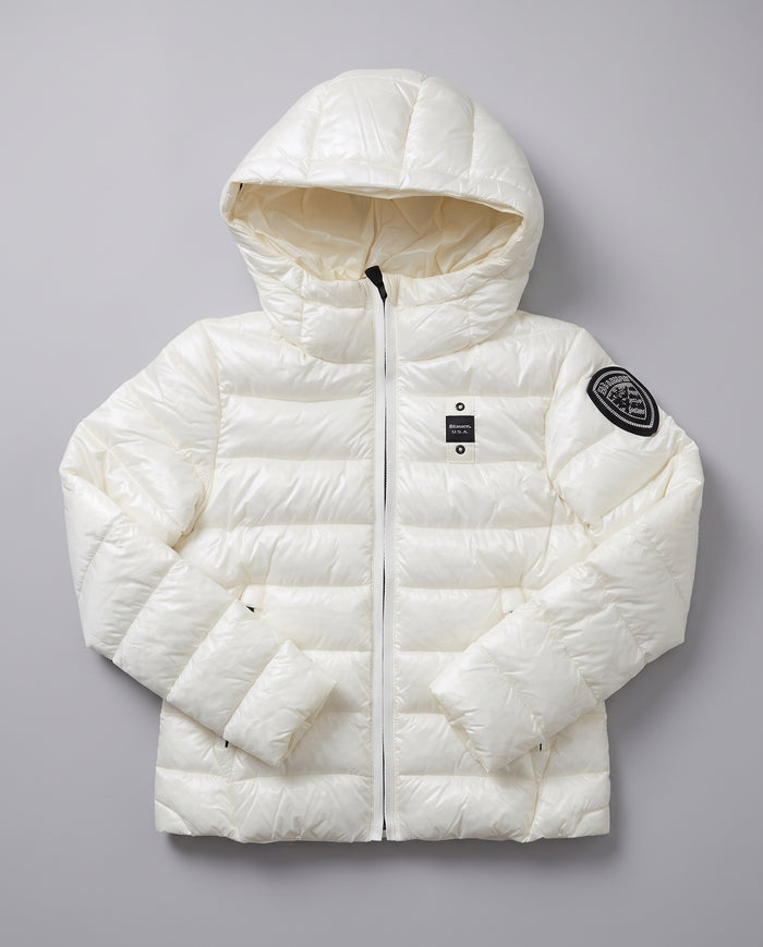 Piumino Blauer Kids Ivory Bianco da bambina 8 anni – fronte