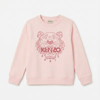 Felpa Kenzo Bambino | Logo Tigre | Rosa | Outlet Kenzo